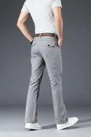 Summer Thin Mens Flared Pants Cargo Pants Men Leg Fit Classic Flare Male Straight Trousers