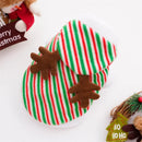 Merry Christmas Pet Clothes Dog Stripped Coat Deer Look Clothing