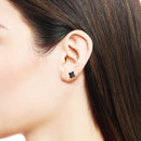 Stud Earrings Flower Glam Fine Jewerly For Women Gift In 925 Sterling Silver