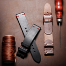Leather Watch Bands for Men Handmade Watch Strap Quick Release Replacement Wrap of 18mm 20mm 22mm