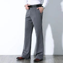 Men Spring Summer Leisure Flared Leg Trousers Men Business Casual Pants Male Bell Bottom Pant