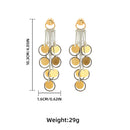 Women Jewelry Geometric Round Tassel Dangling Earrings Holiday Party Accessories Girl Gifts