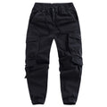 Black cargo pants on a white background, Obroi