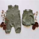 Summer Newborn Infant Baby Boys Romper Jumpsuit Solid Kids