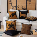 Luxury Chenille Jacquard Throw Pillowcase Decorative Cushion Cover 45x45cm Medieval Style Home Deco