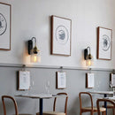 Retro Wall Light Luxury Living Room Wall led sconce lights Round Glass Wall Lamp