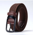 Nylon Pin Buckle Elastic Braided Belt Universal Casual Student Belt Versatile Jeans Accessories