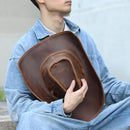 Genuine Leather Men Western Cowboy Hat Vintage Cap Handcrafted Western Shapeable