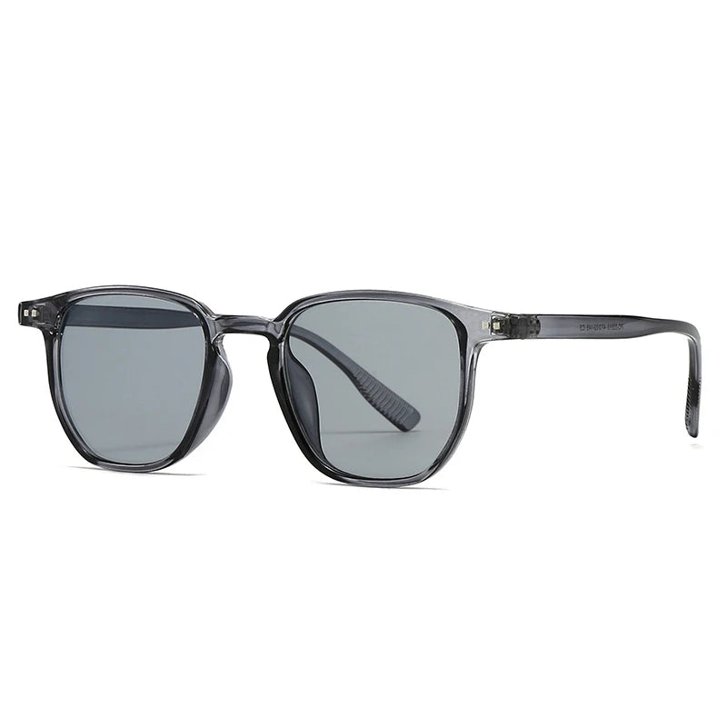 Square Men Sunglasses Red Blue Shades UV400 Women Punk Rivets Sun Glasses