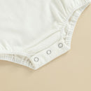 Newborn Baby Girls Summer Jumpsuit Letter Short Sleeve Triangle Toddler Romper Infant Clothes