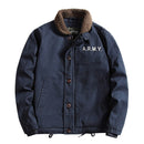 Vintage Winter Jacket Men Thick Warm Cashmere Liner Parka Male Outdoor Windbreaker Military Bomber Jackets