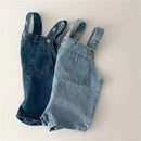 Baby Denim Suspender Pants Summer Baby Boy's Jumpsuit Girl's Strap Pant Casual Strap Kids Shorts