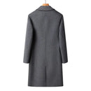 Wool Autumn and winter men's double-sided wool coat medium and cashmere coat men's woolen trench coat