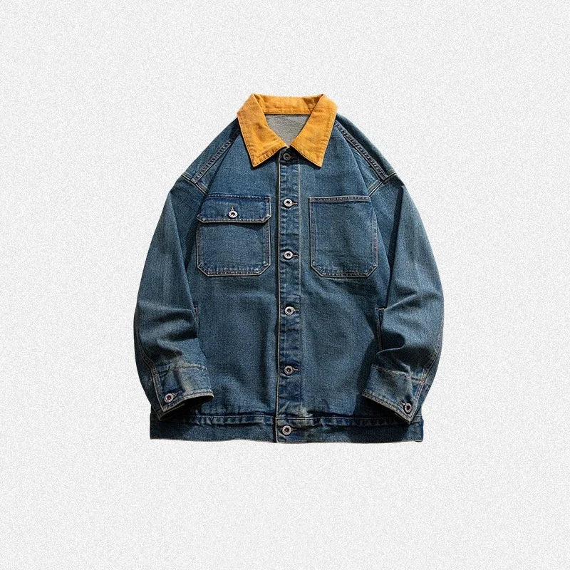 Jacket Spring Casual Streetwear Men's Denim Jackets High Street Zippers Coat