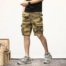 Mens Summer Cotton Cargo Camouflage Shorts Men Clothing Casual Male Sports Short Pants