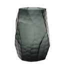 Manual Grinding Carved Glass Vase Tabletop Flower Vase Home Decoration