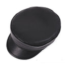 Genuine Leather Men's Cap Real Flat-top Duckbill Hat British Army Cap Classic Single Hat