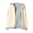 Boys And Girls Reversible Zipper Hoodie Winter Children's Pockets Long Sleeves Warm And Comfortable Jackets