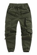 Green cargo pants on a white background, Obroi