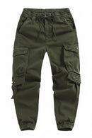 Green cargo pants on a white background, Obroi
