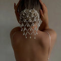 Luxury Mesh Headpiece Chain Wedding Accessories Handmade Elegant Bridal Hair Comb Dress Jewelry