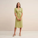 Button Tea Break Skirt Wrap Skirt Dress Summer French Retro European and American Women's Wear