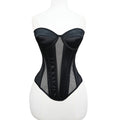 Black corset on a mannequin against a white background, Obroi