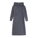 Sexy Off Shoulder Knit Dresses Women Long Sleeve Slim Midi Spring Dress