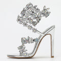 Summer Designer Butterfly-knot Crystal Sandals
