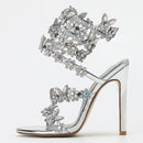 Summer Designer Butterfly-knot Crystal Sandals