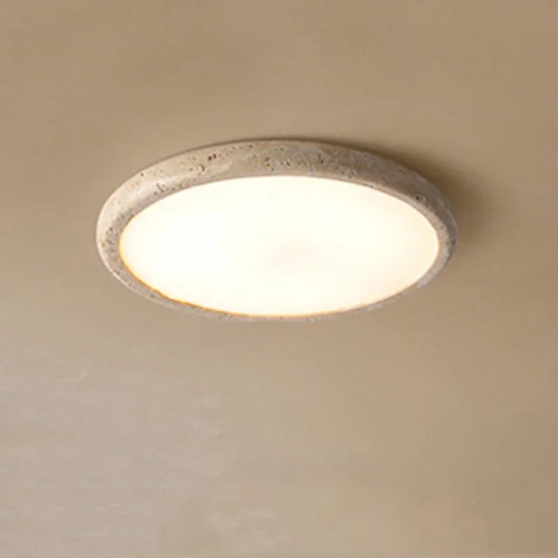 Cream Warm Room Bedhead Ceiling Light Fixtures Yellow Travertine Corridor Living Room Restaurant Led Ceiling Lamps