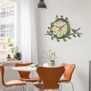 Retro Pastoral Creative Mute Wall Clocks American Country Bedroom Simple Art Wall Clock Home Decoration