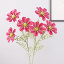 6Pc Hand Feel Gesang Flower Real Touch Artificial Flowers Cosmos for Home Desktop Decoration Bridal Bouquet Wedding Party Floral