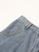 Women Denim Pants Multi Pocket Straight Jeans High Waist Loose Casual Long Denim Trousers Spring Autumn