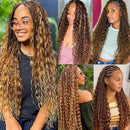 Highlight Deep Wave Feather Crochet Human Hair Knotless Crochet Human Hair Curly Crochet Human Hair