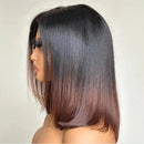 Person with a shoulder-length hair cut on a plain background, Obroi