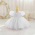 Summer Infant Baby Girl Dresses Flower Appliques Toddler Kids Birthday Party Princess Wedding Ball Gown
