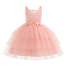 Summer Girls Dress Elegant Kids Girl Birthday Princess Party Dresses Children Costume 3-8 Years Formal Wedding