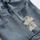 Cargo Denim Shorts Summer Men Casual Loose Ripped Jeans Shorts Hip Hop Shorts