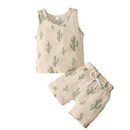 Children Boy Clothing Vest Short Pant 2Pcs Set Kid Girl Baby Outfit