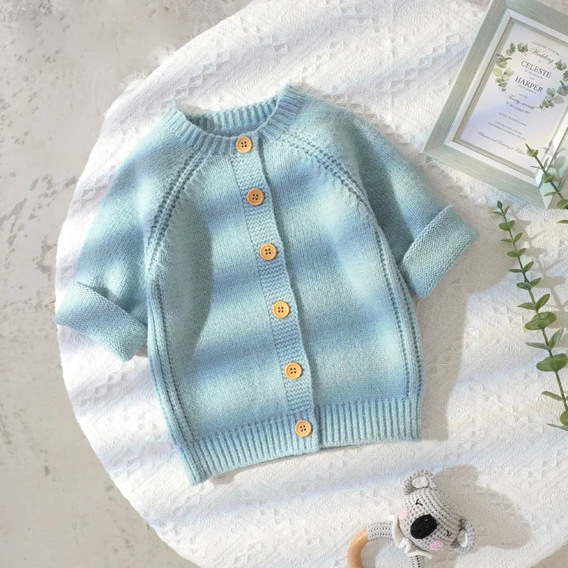 Baby Sweater Full Sleeve Soild Warm Autumn Winter Cardigan Clothing Infant Knit Soild Clothing Winter Baby Sweater Pullover