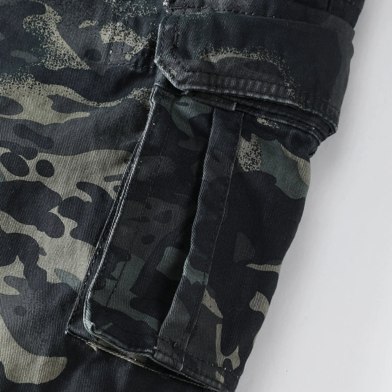 Men Camo Cargo Shorts for Men Casual Outdoor Work Relaxed Fit Shorts