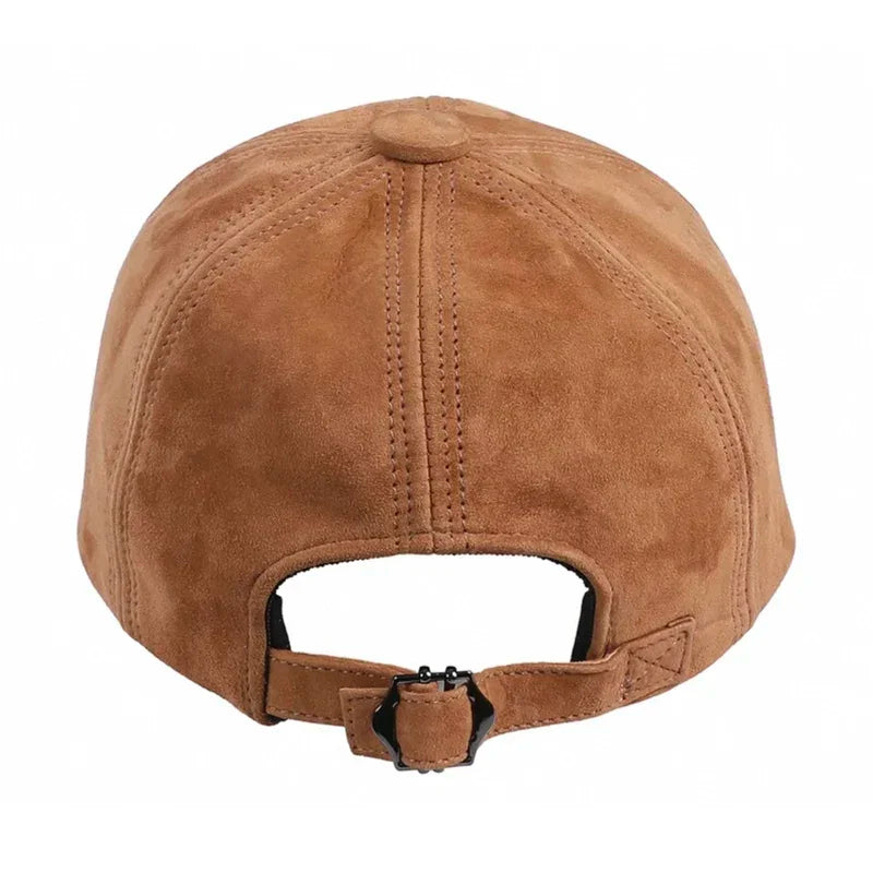 Retro Men Real Leather Baseball Caps Men Youth Duck Hats