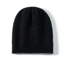 Winter Knitted Cashmere Hat for Women Thicken Double Layered Design Beanie Hats Outdoor Soft Warm Cap Knit Bonnet