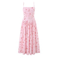 Pink floral dress on a white background, Obroi