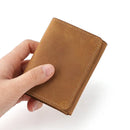 Leather Cards Holders Large Capacity Multi Slots Retro Business Card Holder Bank Small Card Wallet