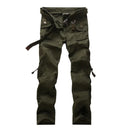 Men Cargo Military Style Tactical Pants Combat Pockets Outdoors Trouser Male