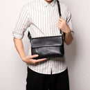 Vintage simple men's leather shoulder bag mad horseskin women's messenger bag large capacity ipad bag