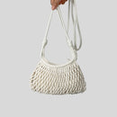 Casual Hollow Crossbody Bag for Women Woven Shoulder Bags Summer Beach Small Hobos Tote Bag Bali Purses