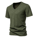 Summer T Shirt Men Casual Cotton Basic T-shirts Breathable Top Tees
